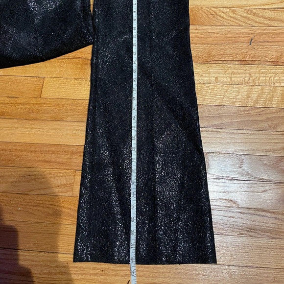 Brocade Jacquard Whimsgoth Wide Wedding Flare Coastal Coquette Formal Evening - Picture 5 of 7